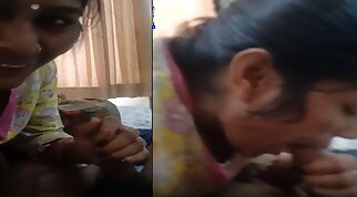 Desi, the village maid, gives a nice blowjob.